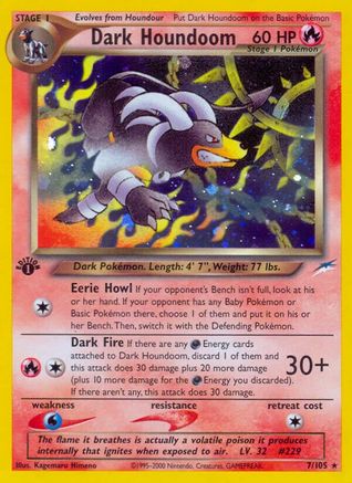 Dark Houndoom 007 [Neo Destiny]  - 1st Edition Holofoil