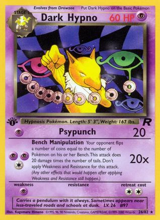 Dark Hypno (26) 026/82 [Team Rocket]  - 1st Edition