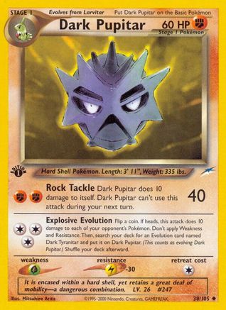 Dark Pupitar 038/105 [Neo Destiny]  - 1st Edition
