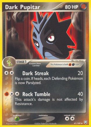 Dark Pupitar 041/109 [Team Rocket Returns]