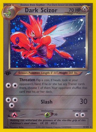 Dark Scizor 009 [Neo Destiny]  - 1st Edition Holofoil
