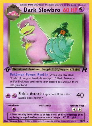 Dark Slowbro (29) 029/82 [Team Rocket]  - 1st Edition