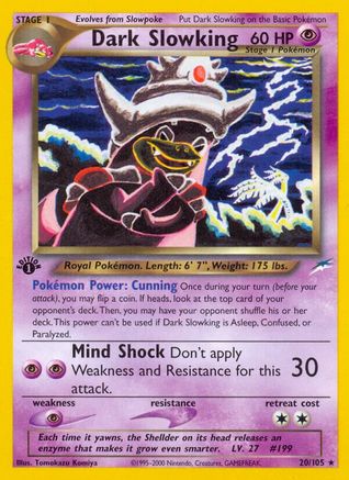 Dark Slowking 020/105 [Neo Destiny]  - 1st Edition