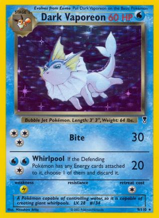 Dark Vaporeon 009 [Legendary Collection]  - Holofoil