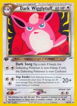 Dark Wigglytuff 040/105 [Neo Destiny]  - 1st Edition