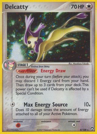 Delcatty 008 [Power Keepers]  - Reverse Holofoil