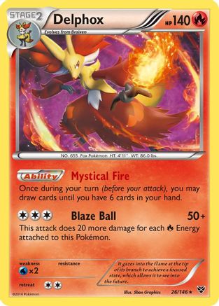 Delphox 026/146 [XY Base Set]  - Holofoil