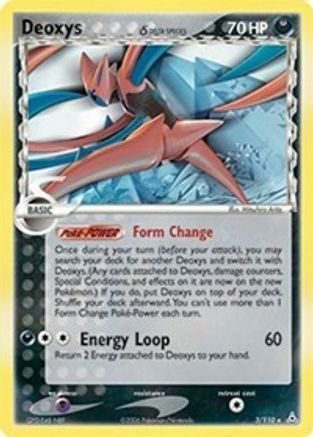 Deoxys (Delta Species - Attack Forme) 003 [Holon Phantoms]  - Reverse Holofoil
