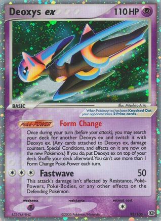 Deoxys ex (Speed Forme) 093 [Emerald]  - Holofoil