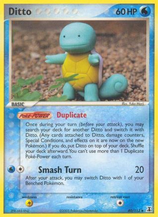 Ditto 040/113 [Delta Species]  - Reverse Holofoil