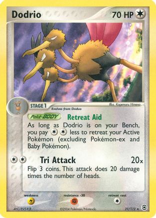 Dodrio 021/112 [FireRed & LeafGreen]  - Reverse Holofoil