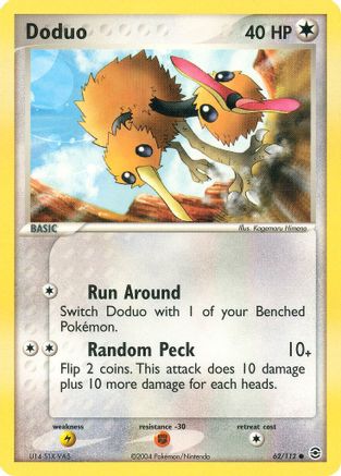 Doduo 062/112 [FireRed & LeafGreen]  - Reverse Holofoil