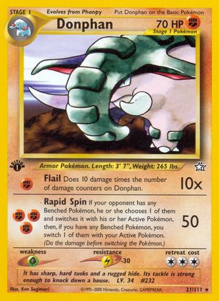Donphan 021/111 [Neo Genesis]  - 1st Edition