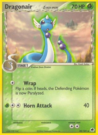 Dragonair (Delta Species) 028/101 [Dragon Frontiers]  - Reverse Holofoil