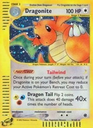 Dragonite (9) 009 [Expedition]  - Reverse Holofoil