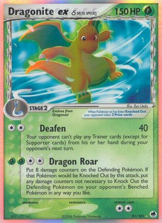 Dragonite ex (Delta Species) 091 [Dragon Frontiers]  - Holofoil