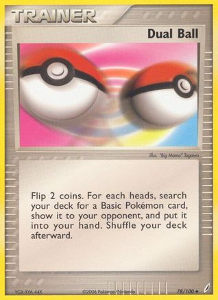 Dual Ball 078/100 [Crystal Guardians]  - Reverse Holofoil