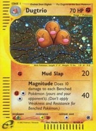 Dugtrio (10) 010 [Expedition]  - Holofoil