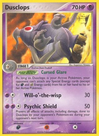 Dusclops 017/100 [Crystal Guardians]  - Reverse Holofoil