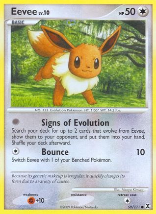Eevee 059/111 [Rising Rivals]  - Reverse Holofoil