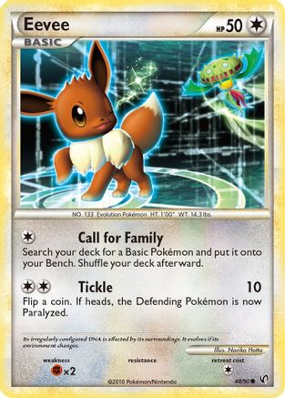 Eevee (48) 048/90 [Undaunted]  - Reverse Holofoil