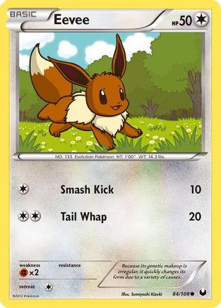Eevee (84) 084/108 [Dark Explorers]  - Reverse Holofoil