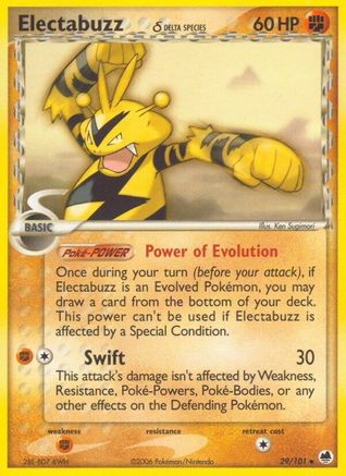 Electabuzz (Delta Species) 029 [Dragon Frontiers]  - Reverse Holofoil