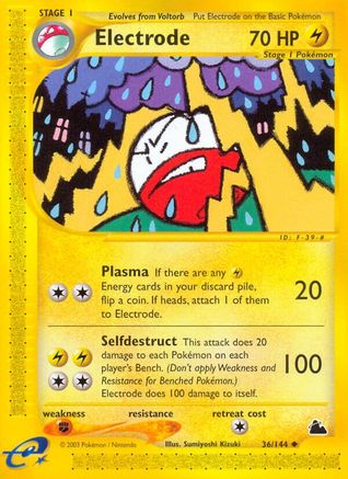 Electrode 036 [Skyridge]  - Reverse Holofoil