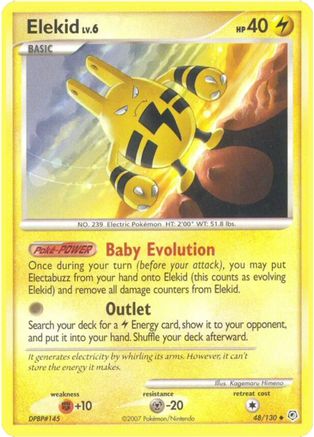 Elekid 048/130 [Diamond and Pearl]  - Reverse Holofoil