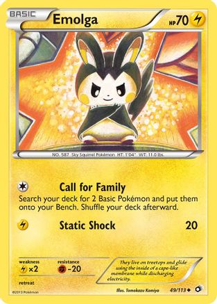 Emolga 049/113 [Legendary Treasures]  - Reverse Holofoil