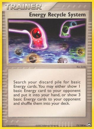 Energy Recycle System 073 [Power Keepers]