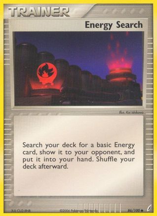 Energy Search 086/100 [Crystal Guardians]  - Reverse Holofoil
