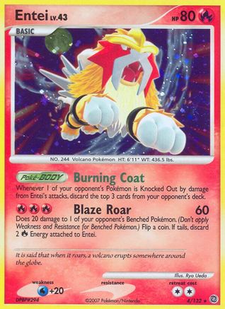 Entei 004/132 [Secret Wonders]  - Reverse Holofoil