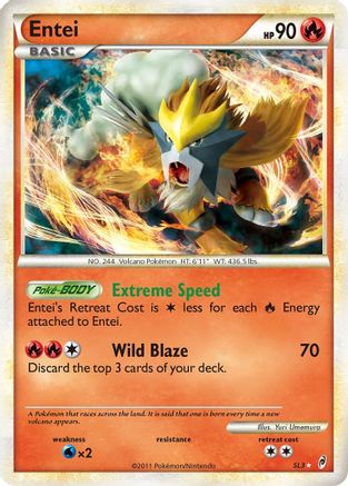 Entei (Shiny) SL3 [Call of Legends]  - Holofoil