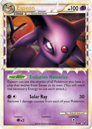 Espeon (Prime) 081/90 [Undaunted]  - Holofoil