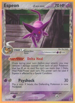 Espeon (Delta Species) 004 [Delta Species]  - Reverse Holofoil