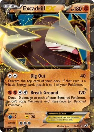 Excadrill EX 082 [Legendary Treasures]  - Holofoil