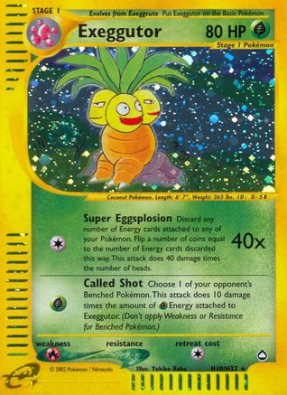 Exeggutor (H10) H10 [Aquapolis]  - Holofoil