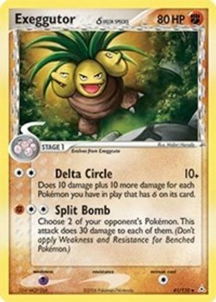 Exeggutor (Delta Species) 041 [Holon Phantoms]  - Reverse Holofoil
