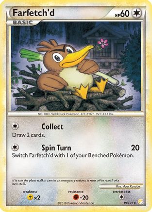 Farfetch'd 019 [HeartGold SoulSilver]  - Reverse Holofoil