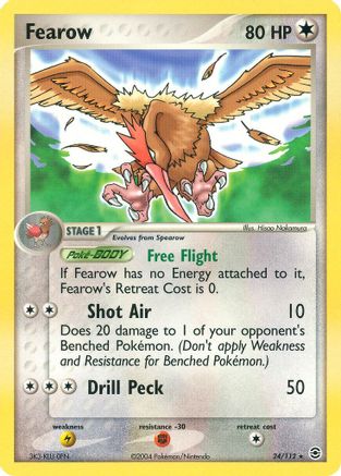 Fearow 024 [FireRed & LeafGreen]  - Reverse Holofoil