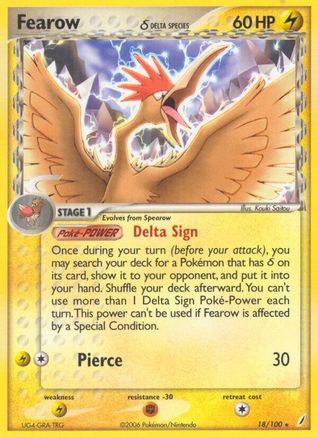 Fearow (Delta Species) 018/100 [Crystal Guardians]