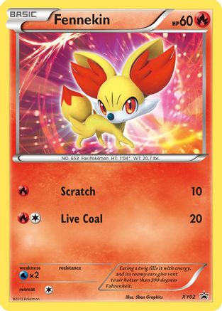 Fennekin XY02 [XY Promos]  - Holofoil