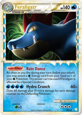 Feraligatr (Prime) 108/123 [HeartGold SoulSilver]  - Holofoil