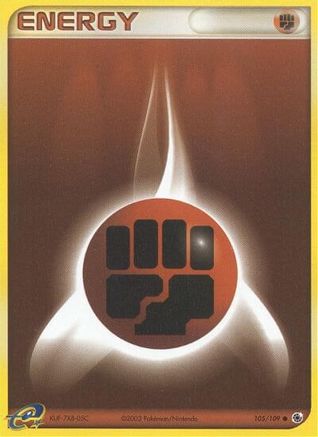 Fighting Energy 105/109 [Ruby and Sapphire]  - Reverse Holofoil