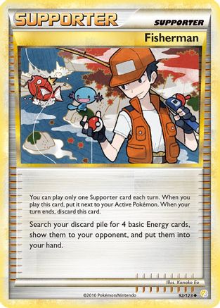 Fisherman 092 [HeartGold SoulSilver]  - Reverse Holofoil