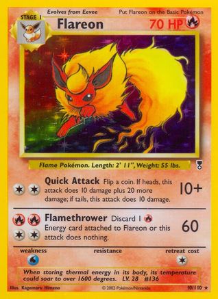Flareon 010 [Legendary Collection]  - Holofoil