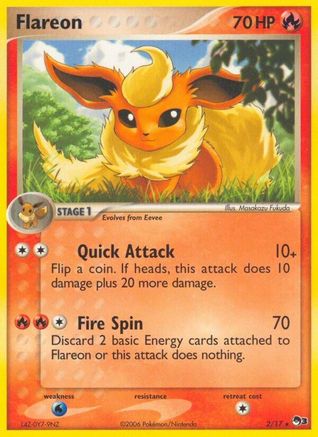 Flareon 002/017 [POP Series 3]  - Holofoil