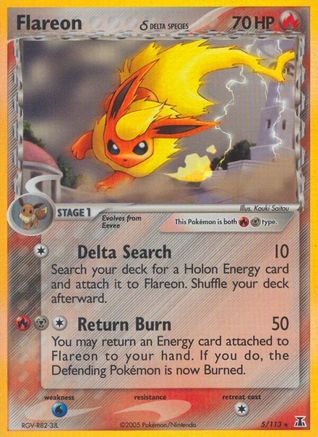 Flareon (Delta Species) 005 [Delta Species]  - Reverse Holofoil