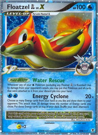 Floatzel GL Lv.X 104 [Rising Rivals]  - Holofoil